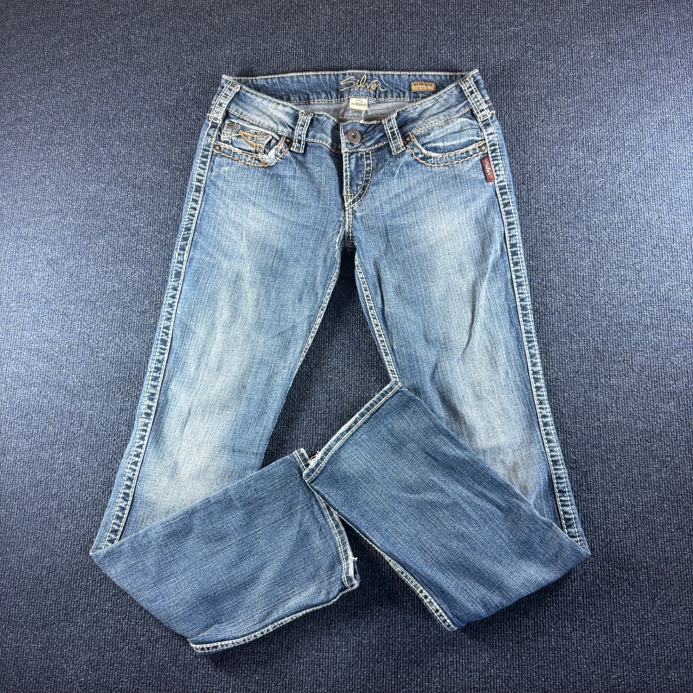 Silver Jeans McKenzie Slim Bootcut Medium Wash Low Rise Denim Jeans 30x31